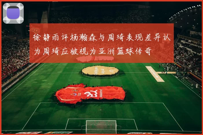 徐静雨评杨瀚森与周琦表现差异认为周琦应被视为亚洲篮球传奇